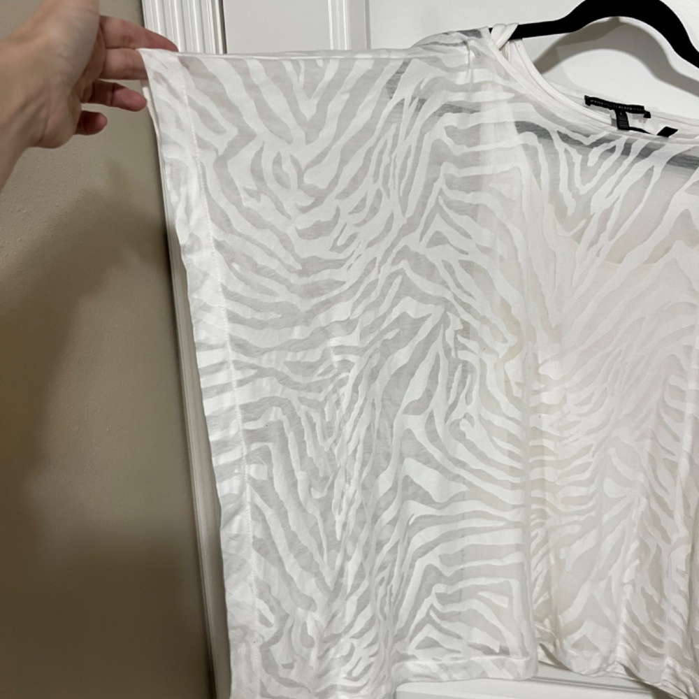 Zebra Print Burnout Top - image 3